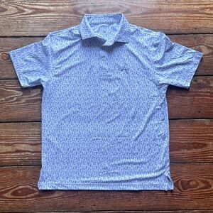 Rhoback medium blue bonnet polo